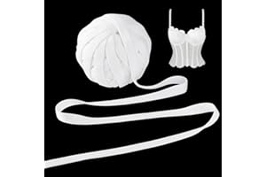 PH PandaHall 22 Yards Corset Boning Underwire Casing Channeling Ribbon Fabric Covered Boning for Corset Busk Hollow Webbing G