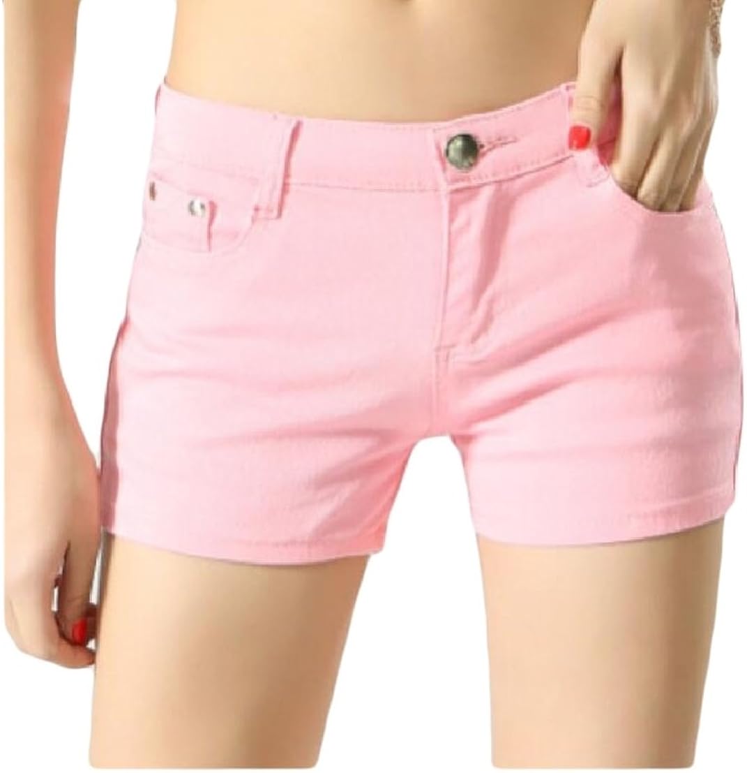 pink short jeans