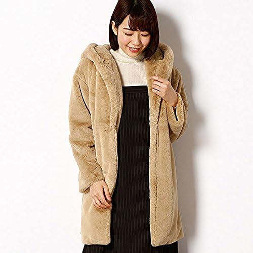 Amazon イーハイフンワールドギャラリー E Hyphen World Gallery ミンクファーフードコート 139キャメル F コート ジャケット 通販