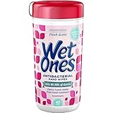 WET ONES Antibacterial Hand Wipes, Fresh Scent 40 ea