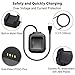 Kartice Compatible Fitbit Versa Charger with case[1+3 Pack],Charger Docking Station and Fitbit Versa Protective Case Bumper Protector kit for Fitbit Versa Smart Fitness Watch.