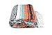 Open Road Goods Multi Color Mexican Falsa Blanket - Handwoven in Mexico - Great for The Beach, Picnics, Yoga, or a Throw! (Mint/Orange)
