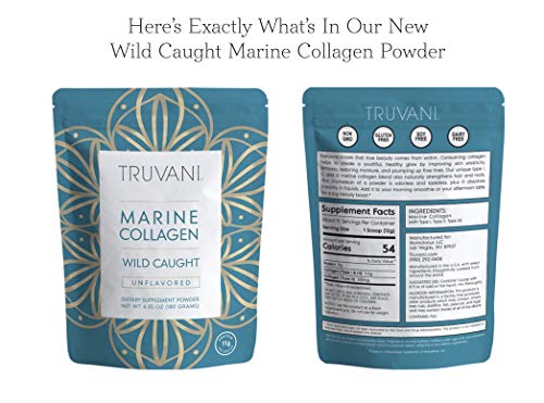 TRUVANI - Wild Caught Hydrolyzed Marine Collagen Protein Powder | Collagen Protein Supplement with T - //coolthings.us