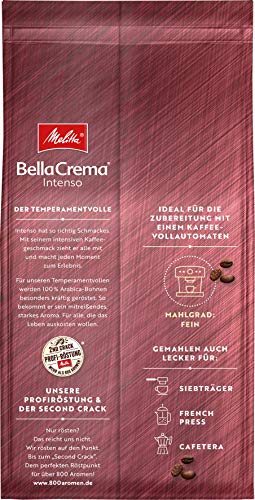 Melitta BellaCrema Intenso Ganze Kaffee-Bohnen 8 x 1kg, ungemahlen, Kaffeebohnen für Kaffee-Vollautomat, kräftige… – Bild 4