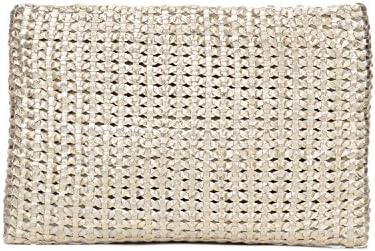 Waterlily Los Angeles | Women's Leather Ibiza Clutch - Gold