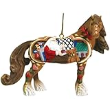 Westland Giftware Horse of a Different Color Ornament Figurine, 2.5-Inch, Santa's Workshop Clydesdale
