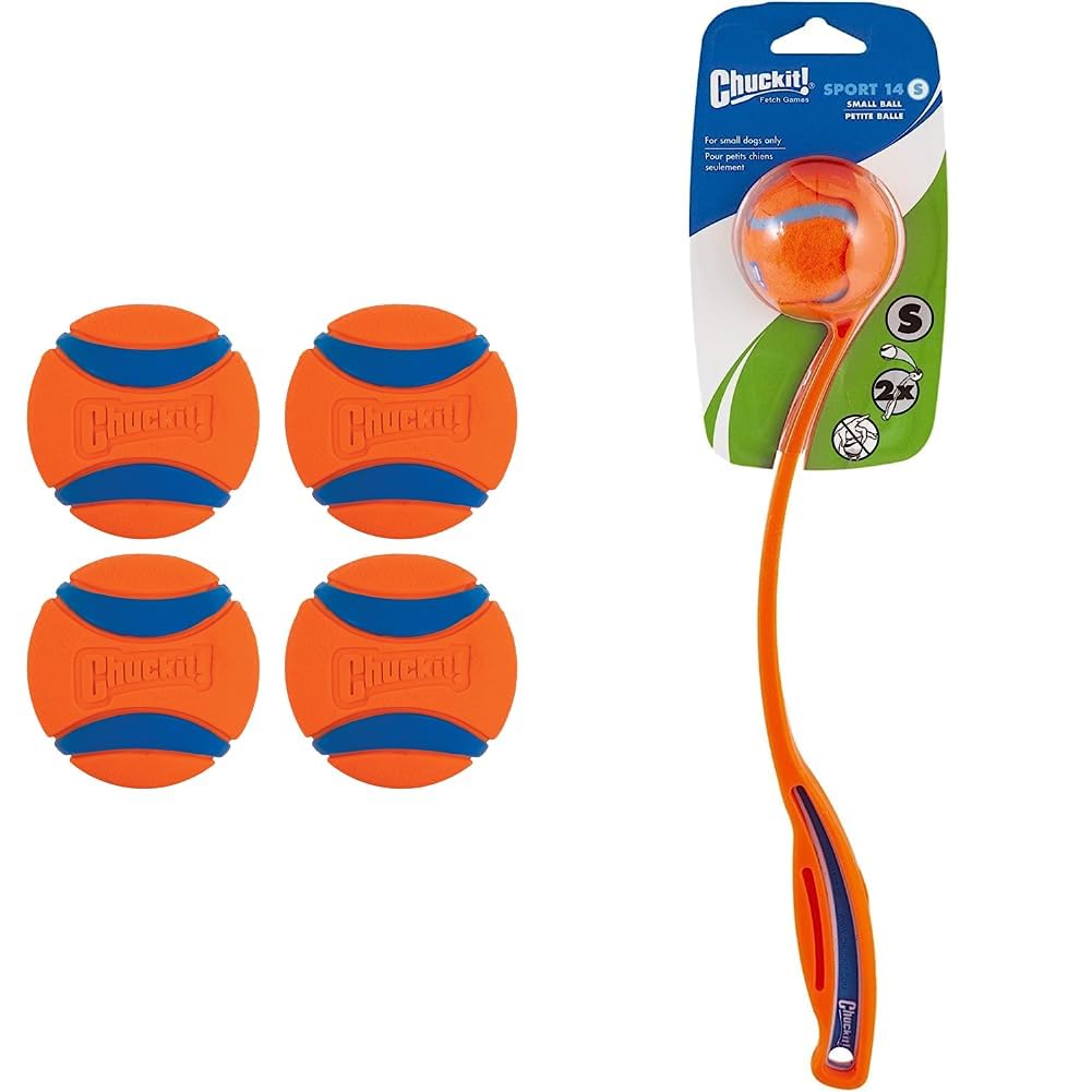 Chuckit! Ultra Ball Dog Toy (Medium) Pack of Sport 14S Dog Ball