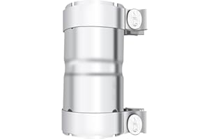 PEASTORM Stainless Steel 3 to 3 Inch Exhaust Adapter, 3" ID Exhaust Reducer Connector Pipe with Clamp