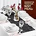 Anna Stay Table Runners - Trivet & Table Runner, Handles Heat Up to 300F, Anti Slip, Hand Washable, Great for Hot Dishes and Pots, Great as Dresser Decor & Table Decor, Marble and Black Table Runner