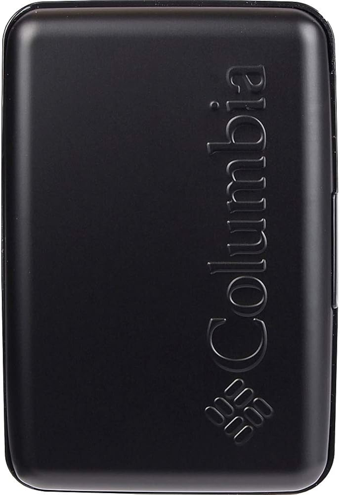 Columbia Men’s Metal Hard Case RFID Credit Card Holder Wallet