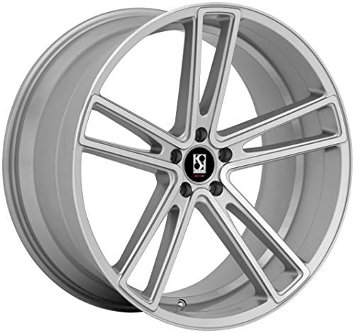 22" Inch Staggered Koko Kuture Massa 5 Silver Machine Face Wheels &amp; Tire Package | BBS VOSSEN LEXANI FORGIATO DUB AUDI CHEVY INFINITY FORD MERCEDES