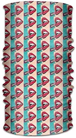 Ancharpin Lipstick Red Lip Versatile Sports Casual Multifunctional Headwear Bandanas Quick-dry Magic Sport Headscarf For Men Women Yoga Running Outdoor