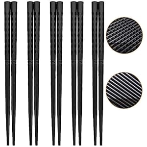 Bosdontek Japanse Sushi Eetstokjes 5 Paar Eetstokjes Hout Herbruikbare Natuurlijke Eetstokjes Wasbaar Voor Vaatwasbakjes…