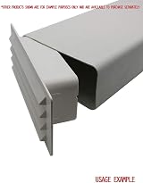Kair White Airbrick Grille 150x70mm Ducting Damper Flap Ventilation Extractor view 4