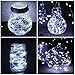 FRIEET Starry String Lights, 12 Pack Fairy Lights Battery Operated, 7.2ft 20LED Christmas Lights Silver Coated Copper Wire Lights Firefly Lights Moon Lights for Party Christmas Decorations(White)