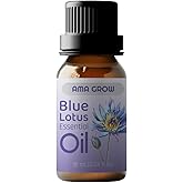Premium Blue Lotus Essential Oil – Organic & Chemical-Free, Sacred Water Lily Extract for Yoga, Meditation, and Aromatherapy – Natural Aroma, Non-Toxic, Perfect for Diffusers 0.34oz (10ml)