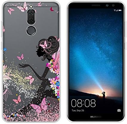 Huawei Mate 10 Lite Case,Jilika TPU Soft Painted Patterns Full Protection of The Phone Shell For Huawei Mate 10 Lite (Woman)