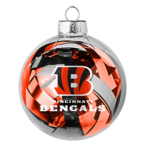 NFL Bengals Tinsel Ball Ornament