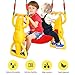 Costzon Rider Swing with Hangers, Wind Rider Glider Swing for Kids Playground (Back to Back Rider Swing for 2 Kids)