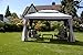 Grand Patio 10x13 Feet Patio Gazebo, Outdoor Canopy with Mosquito Netting and Shade Curtains，Sturdy Straight Leg Tent for Backyard & Party & Event, Gray