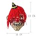 2pcs/set Scary Halloween Latex Mask Clown,Creepy Cosplay Bloody Zomie Ghost Mask With Hair for Adults,Halloween Costume Party Props Masks