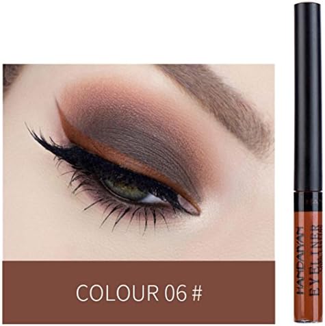 Waterproof Liquid Eyeliner for Girls, Iuhan Waterproof Eyeliner Pen Super Slim Liquid Eyeliner Eye Liner Gel All Day Liquid Eyeliner Makeup (F)