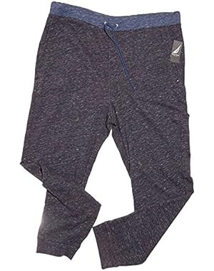 Mens Cotton Colorblock Lounge Pants Navy S