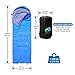 Becozier Sleeping Bag with Waterproof Polyester Shell and Portable Stuff Bag, Perfect for 4 Season Camping, Hiking, Backpacking and Traveling, Blue