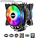 upHere 5V RGB CPU Cooler with 4 Direct Contact Heatpipes,Dual 120mm PWM Intelligent Control 5V Addressable RGB Fan Motherboard Sync,AC12RGB