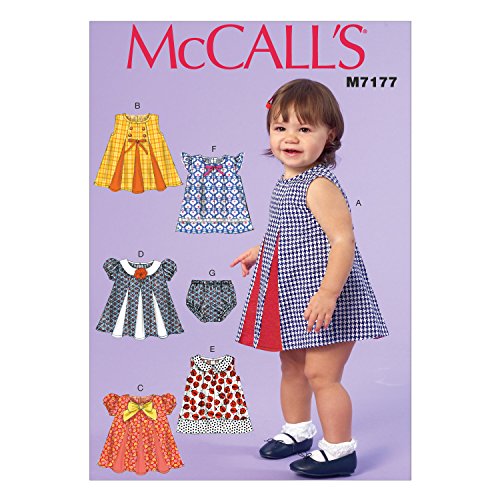 McCall's Patterns M7177 Infants' Dresses and Panties Sewing Template, YA5 (All Sizes In One Envelope)