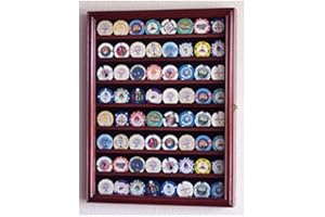 SFDISPLAY.COM,LLC. 64 Casino Chip Coin Display Case Cabinet Chips Holder Wall Rack 98% UV Lockable