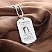 I Believe in You I Love You Son Dog Tag Necklace Gift for Son from Mom Dad (Father to Son)