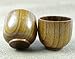 Moyishi Top-Grade Natural Solid Wood Wooden Tea Cup Wine Mug 50ml, Set of 4