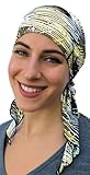 Pre Tied Head Scarf Fitted Bandana Tichel (Beach)