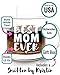 Best Mom Ever Mug - Christmas Mother's Day Gift for Moms from Son Daughter or Kids - Thank You Birthday or Present for Mother In Law Wife Coffee Lovers New Mothers Gifts - 13 Ounce, Glass Coffee Mugs