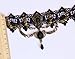 Gothic Black Lace Choker Necklace Punk Choker with Pendant for Women/Girls Punk Party Cosplay Costumes Wedding Jewelery Christams Gifts (JL-210)