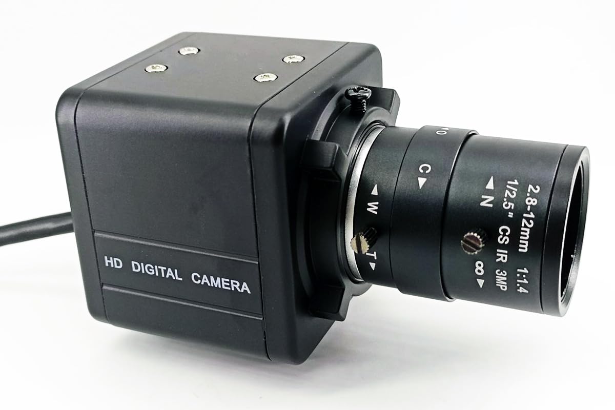 CNDST 2K 4MP HD CCTV H.265 POE IP WDR Mini Box Bullet Netwok IP Security Camera 2.8-12mm Manual Varifocal Lens Human Vehicle Motion Detection Face Record XMEYE