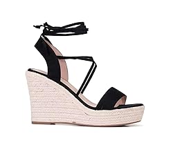SUMOJIU Women's Wedge Platform Espadrille Open Toe