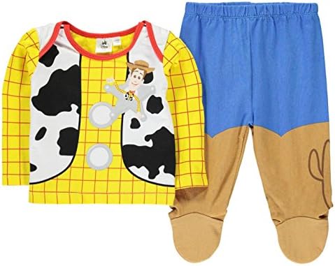 Disney Toy Story Woody 2 Piece Pyjama Set Infant Baby Blue/Yel Pajama Sleepwear