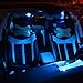 Partsam LED Interior Package Light Kits Pry Bar Replacement for Civic Coupe Sedan 2006-2012 -10 Pieces/Ice Blue