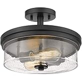 Z-Lite 2 Light Semi Flush Mount 464SF-MB, Matte Black