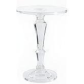 LIKENOW Furniture Acrylic Side Table, Acrylic End Table for Drinking Food,Clear Modern Small Tables for Living Room Bedroom L