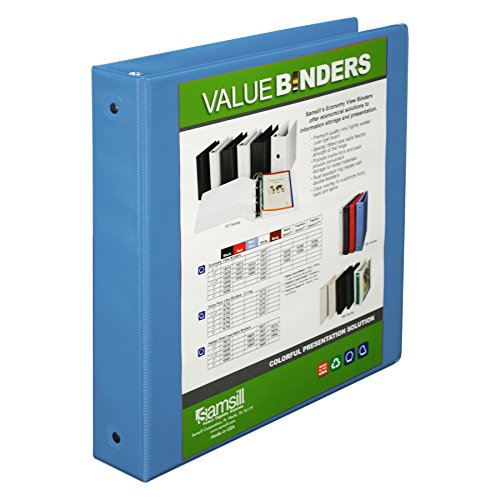 Buy Samsill Economy 3 Ring Binder Organizer, 1.5 Inch Round Ring Binder