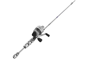 Zebco 33 Folds of Honor Spincast Reel and 2-Piece Fishing Rod Combo, 6-Foot Fiberglass Rod, Quickset Anti-Reverse Fishing Ree