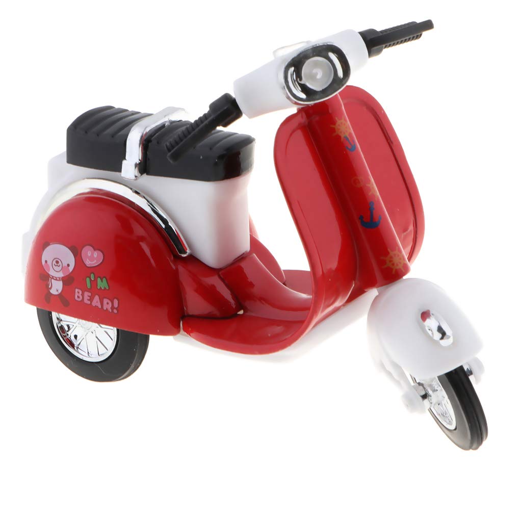 B Blesiya 1 18 Escala Juegos De Moto Para Ninas Gran Coleccion De Regalos De Juguete Para Ninos Bebes Rojo Aire Libre Y Deportes Vehiculos Electricos Bicicletas Triciclos Y Correpasillos