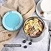 Vacuum Insulated Food Jar 22 Ounce Lunch Thermos with Handles, Portable Stainless Steel Lunch Containers, Stay Hot for 5h Cold for 10h, Blue