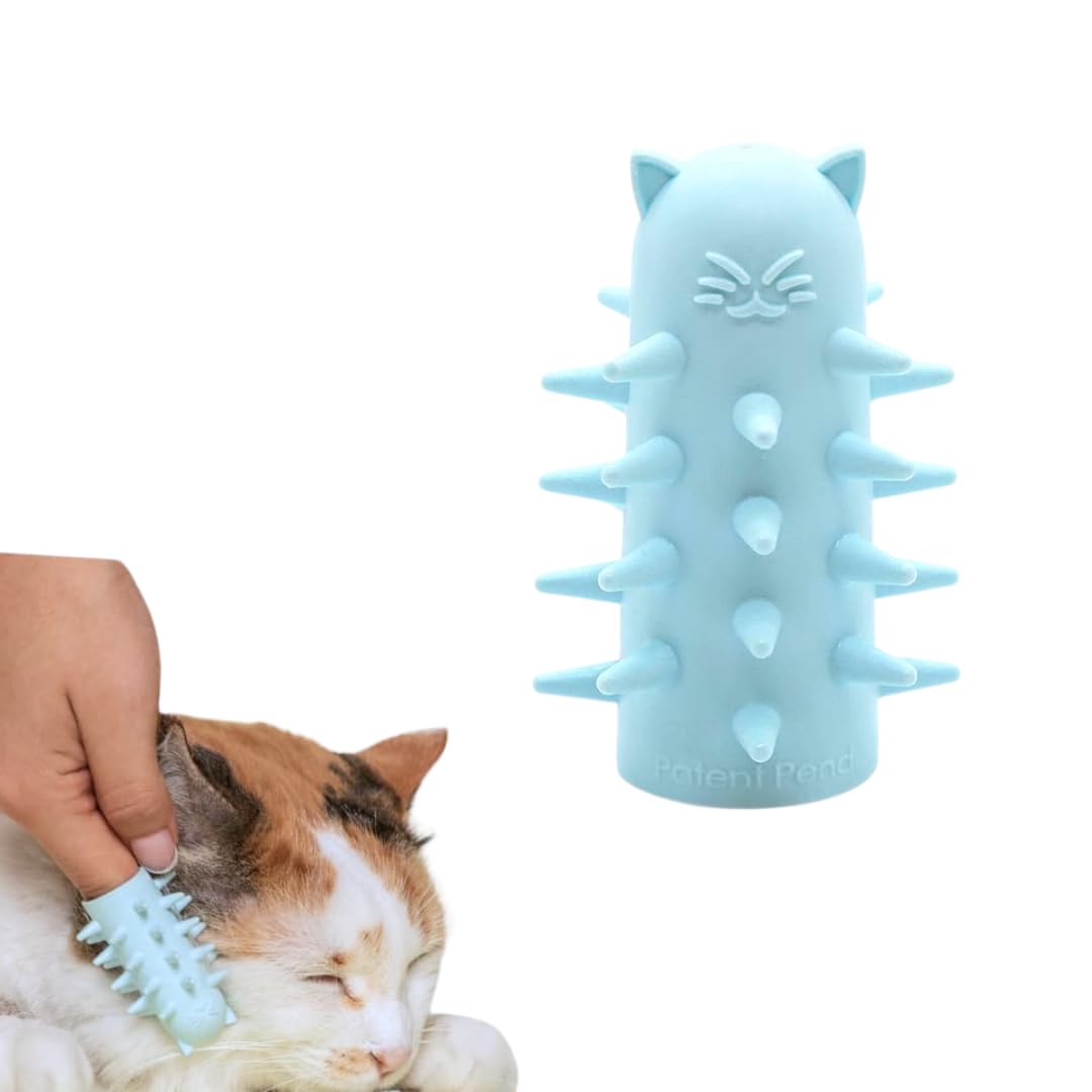 Photo 1 of Furr&Purr Cat Brush, Made in the USA, Face Massager, Face Scratcher, Calming Care Comb for Cats, Indoor Cats (1-Pack)
