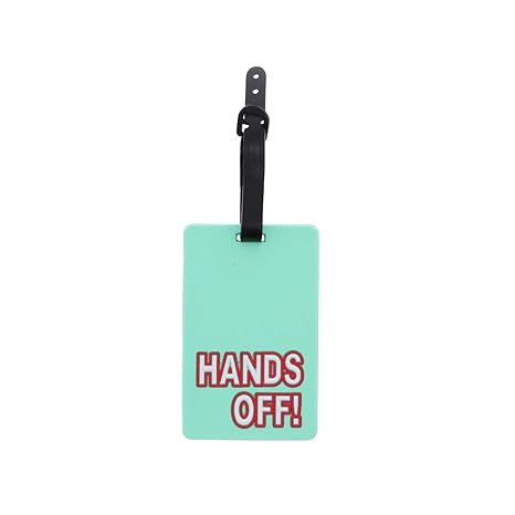 hands off luggage tag