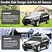 【2019 Upgraded】 Car Windshield Snow Cover, Double-Sided Protection Ice, Frost, UV Full Defense Season Protection Elastic Hooks Design Not Scratch Paint Large Size Fit for Most Vehicle 96