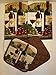 Bundle of Kitchen Linens by Home Collection Featuring: Kitchen Towels, Pot Holders, Oven Mitt, Dishcloths (7, Wine & Grapes)